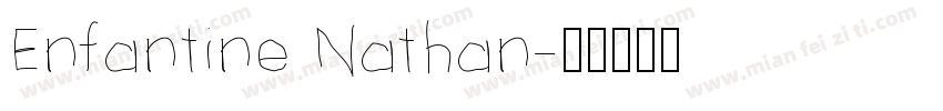 Enfantine Nathan字体转换